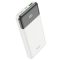 HOCO J102 power bank 10000 mAh PD QC3.0 3A 20W 1 x USB-A, 1 x USB-C fehér (HC783615)
