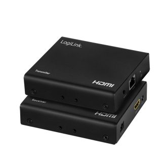   Logilink HDMI bővítő/elosztó készlet LAN-on keresztül, 70 m, 1x2 port, 4K/60 Hz, HDR, IR, POC (HD0030)