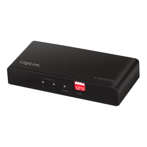 Logilink HDMI elosztó 1x2 port, 4K/60 Hz, HDCP, EDID, HDR, CEC