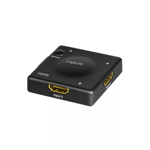 Logilink HDMI kapcsoló, 3x1 port, 1080p/60 Hz, HDCP, CEC, Mini (HD0041)