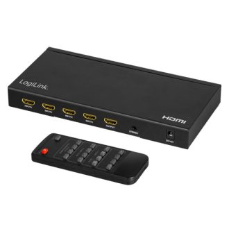   Logilink HDMI kapcsoló, 4x1 port, multiviewer, 4K/30 Hz, skálázó, RC (HD0053)
