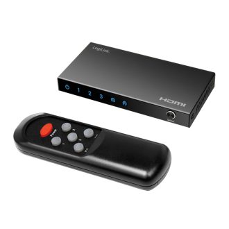   Logilink HDMI kapcsoló, 3x1 port, 4K/60 Hz, HDCP, HDR, CEC, RC (HD0062)