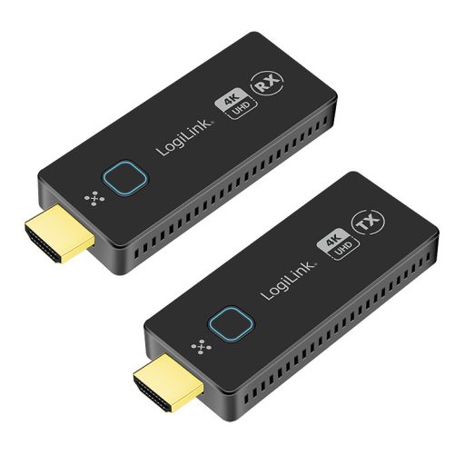 Logilink HDMI BYOD prezentációs készlet, kompakt, vezeték nélküli, 50m, 16-1, 4K@60Hz (HDW0111)