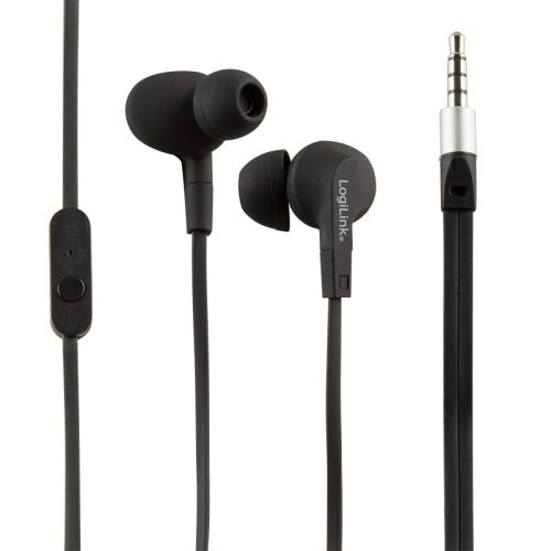 Logilink Vízálló (IPX6) Sztereó In-Ear headset, fekete (HS0042)