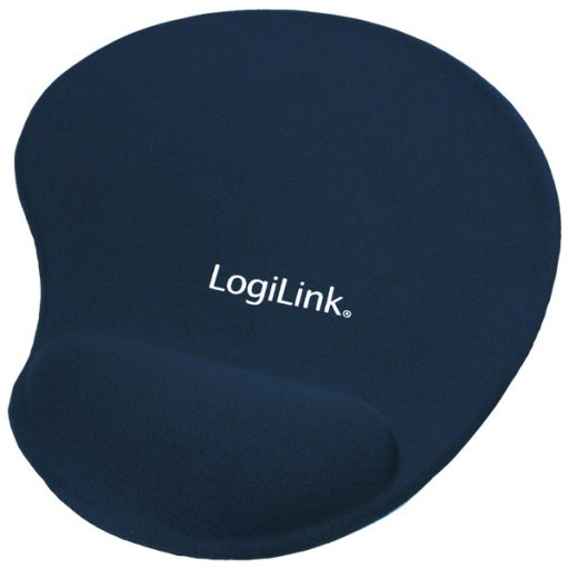LogiLink Egérpad, géles csuklótámasszal, kék (ID0027B)