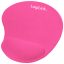 LogiLink Egérpad, géles csuklótámasszal, pink (ID0027P)