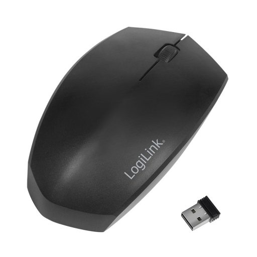 Logilink Ergonomikus egér, vezeték nélküli és Bluetooth, 2,4 GHz, 1200 dpi (ID0191)