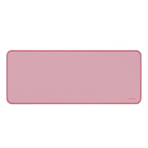 Logilink 70x30 cm-es XXL méretű íróasztali alátét, szuper puha, billentyűzetnek, egérnek és egyéb kiegészítőknek, rózsaszín (ID0222)