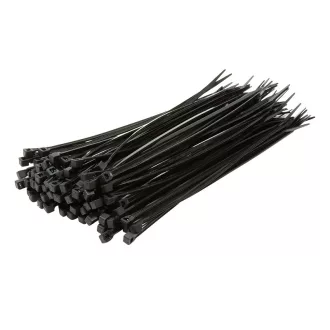 Logilink Kábelkötegelő, PA66, 100 db, fekete (KAB0001B)