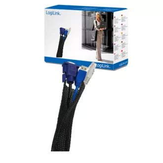 LogiLink Flexibilis kábel burkolat, fekete (KAB0006)
