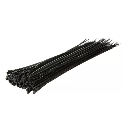 Logilink Kábelkötegelő, PA66, 100 db, fekete (KAB0040B)
