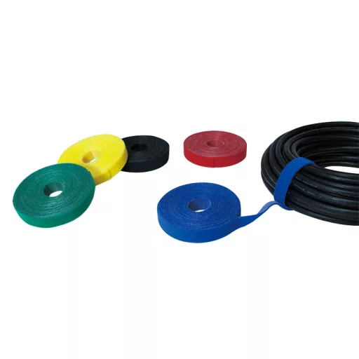 LogiLink vágható tépőzáras kábelkötegelő, 4m x 16mm - sárga (KAB0051)