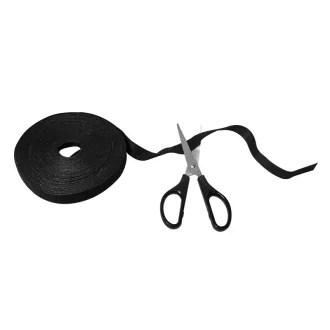   LogiLink vágható tépőzáras kábelkötegelő, 10m x 20mm - fekete (KAB0055)