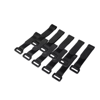   LogiLink Vezetékösszekötő szíj szett 10db 150x20mm, Fekete (KAB0056)