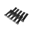LogiLink Vezetékösszekötő szíj szett 10db 150x20mm, Fekete (KAB0056)