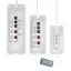 LogiLink Kábeldoboz készlet, 3 méret, fehér (KAB0078)