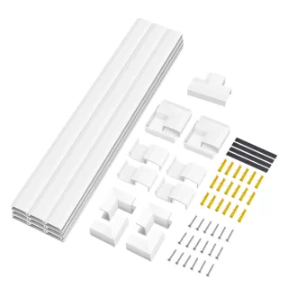   Logilink Kábelcsatorna készlet, falra szerelhető, 67db, fehér (KAB0110)