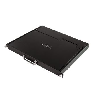   Logilink KVM-konzol 17"-es képernyővel, VGA, USB-A, PS/2, alacsony beépítési mélység, QWERTZ (LC0004GE)