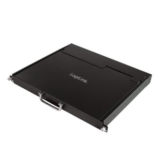   Logilink KVM-konzol 17"-es képernyővel, VGA, USB-A, PS/2, alacsony beépítési mélység, QWERTY (LC0004US)