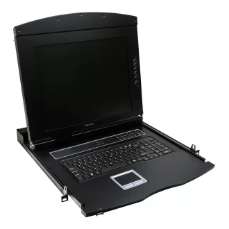   Logilink KVM-konzol 17"-es képernyővel, VGA, USB-A, PS/2, QWERTZ (LC702GE)
