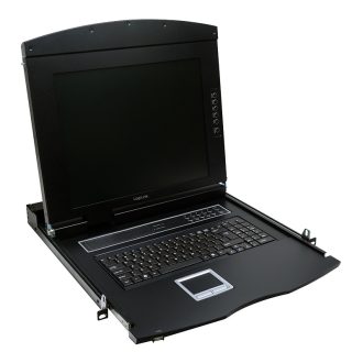   Logilink KVM-konzol 17"-es képernyővel, HDMI, Full HD, USB-A, PS/2, QWERTZ (LC703GE)