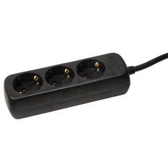Logilink Aljzat 3-as, 3x CEE 7/3, 1,5 m, fekete (LPS205B)