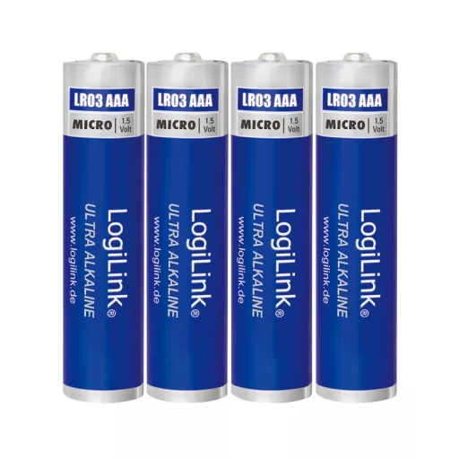 Logilink Ultra Power AAA alkáli elemek, Micro, 1,5V, 4 db (LR03B4)