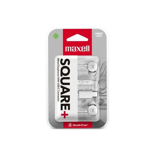 Maxell USB-C SQUARE fülhallgató fehér (MAX504853)
