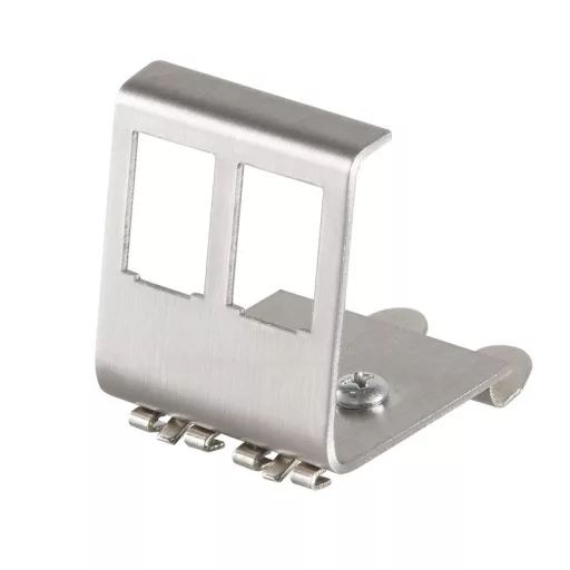 Logilink DIN-sínes adapter két RJ45 keystone modulhoz, fém (MP0052)
