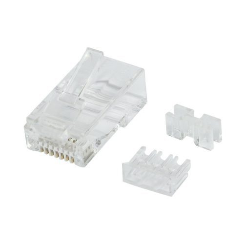 Logilink RJ45 moduláris csatlakozó, Cat.6A, árnyékolatlan, vezetőlappal, 50 db (MP0071)