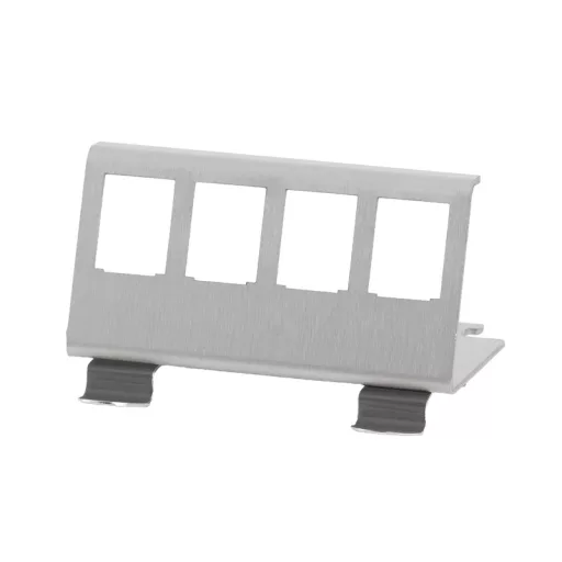 Logilink DIN sínre szerelhető tartó 4 Keystone modulhoz, rozsdamentes acél (MP0074)