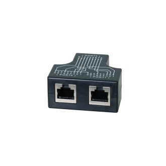   Logilink Kábelmegosztó adapter 1x RJ45 anya - 2x RJ45 anya, 10/100BT (MP0137)
