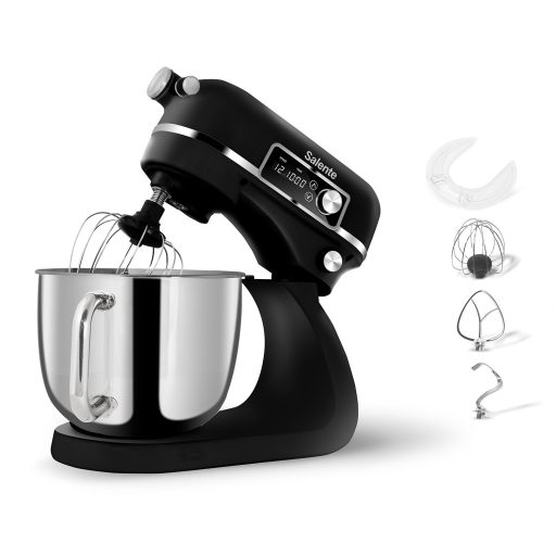 Salente DigiChef2, konyhai robotgép, 6 literes tál, teljesen fém, digitális kijelző, fekete (MRS-DIGICHEF2)