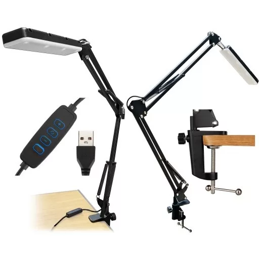 Media-Tech FLEX LAMP mozgatható karos asztali lámpa (MT224)