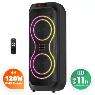   Media-Tech BT POWER AUDIO MAX Hordozható Nagyméretű Bluetooth Hangszóró (MT3185)