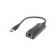 LANBERG USB">RJ45 ETHERNET ADAPTER HÁLÓZATI KÁRTYA USB 3.0 1X RJ45 1GB KÁBEL