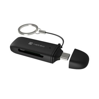   NATEC SCARAB C SD/MICRO SD USB 3.2 GEN 1 KÁRTYAOLVASÓ FEKETE (NCZ-2365)
