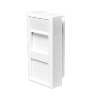   Logilink Francia előlap, moduláris betét 22,5 x 45 mm, fehér (NF0001)