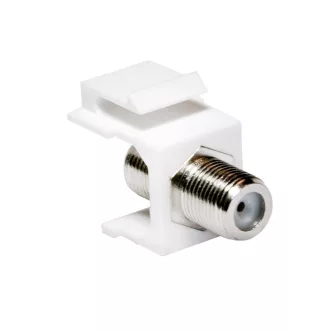   Logilink TV/SAT keystone csatlakozó, F-Type/F-F-Type/F, 75 Ohm, fehér (NK0018)