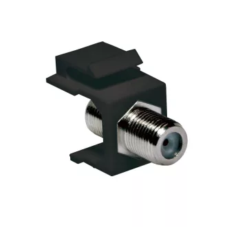   Logilink TV/SAT keystone csatoló, F-Type/F-F-Type/F, 75 Ohm, fekete (NK0018B)