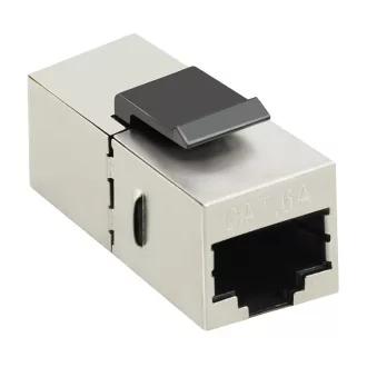   Logilink Cat.6A Keystone Inline csatlakozó, STP, 17 mm széles, fém (NK4010)