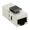 Logilink Cat.6A Keystone Inline csatlakozó, STP, 17 mm széles, fém (NK4010)