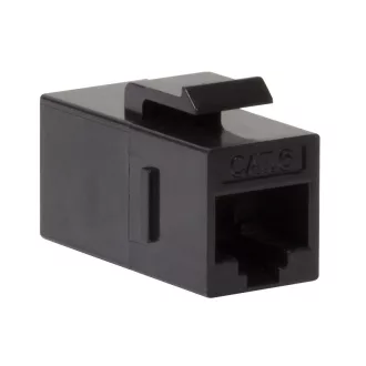   Logilink Cat.6 Keystone Inline csatlakozó, UTP, 14,5 mm széles, fekete (NK4012)