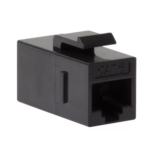 Logilink Cat.6 Keystone Inline csatlakozó, UTP, 14,5 mm széles, fekete (NK4012)
