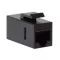 Logilink Cat.6 Keystone Inline csatlakozó, UTP, 14,5 mm széles, fekete (NK4012)