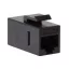 Logilink Cat.6 Keystone Inline csatlakozó, UTP, 14,5 mm széles, fekete (NK4012)