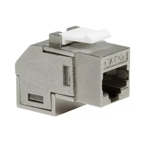 Logilink Cat.6A Keystone Inline csatlakozó, STP, 90 -ban hajlított, fém (NK4025)
