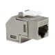 Logilink Cat.6A Keystone Inline csatlakozó, STP, 90 -ban hajlított, fém (NK4025)