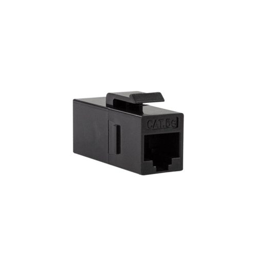 Logilink Cat.5e Keystone Inline csatlakozó, UTP, 14,5 mm széles, fekete (NK4030)