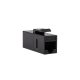 Logilink Cat.5e Keystone Inline csatlakozó, UTP, 14,5 mm széles, fekete (NK4030)